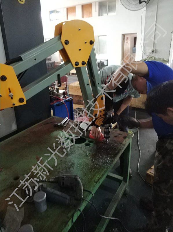XG-D6-30LW 含磁座 法兰件攻丝案例